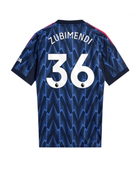Arsenal Martin Zubimendi #36 Maglia Gara Trasferta Repliche 2025-26 Maniche Corte